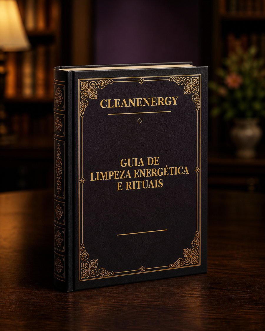 Livro físico Guia CleanEnergy de Limpeza Energética e Rituais